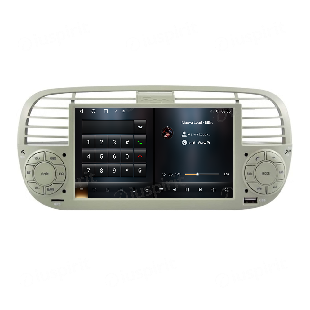 ANDROID autoradio navigatore per Fiat 500 Fiat Abarth 595 2007-2015 CarPlay Android Auto GPS USB WI-FI Bluetooth 4G LTE - immagine 4
