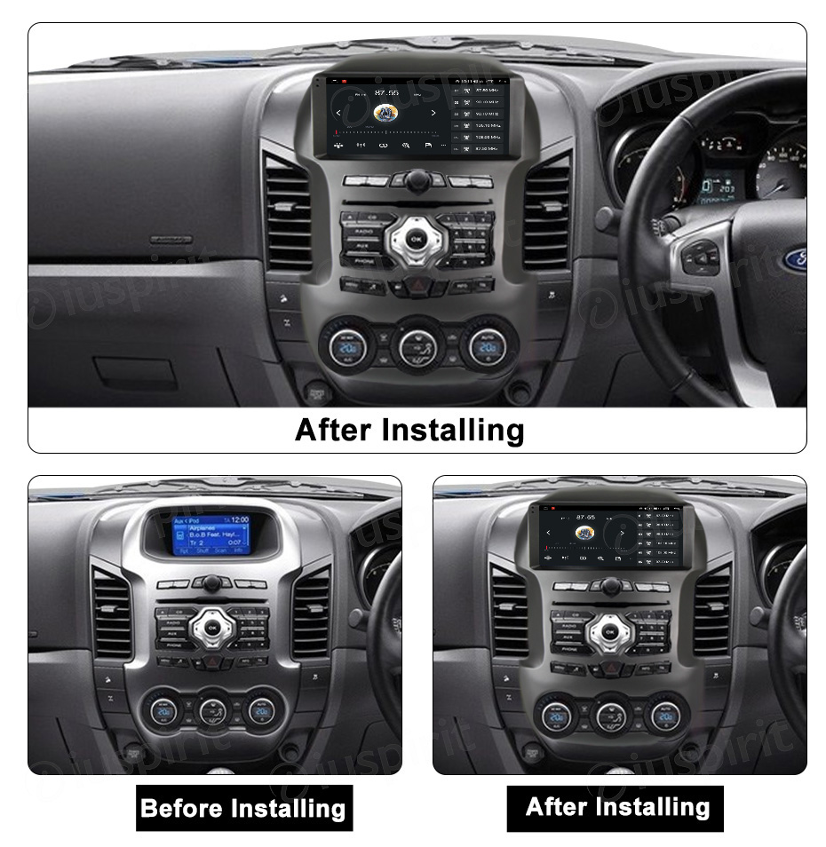 ANDROID autoradio navigatore per Ford Ranger 2011 2012 2013 2014 CarPlay Android Auto GPS USB WI-FI Bluetooth 4G LTE - immagine 6
