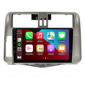 ANDROID car navigation system for Toyota Land Cruiser Prado 150 2009-2012 CarPlay Android Auto GPS USB WI-FI Bluetooth 4G LTE