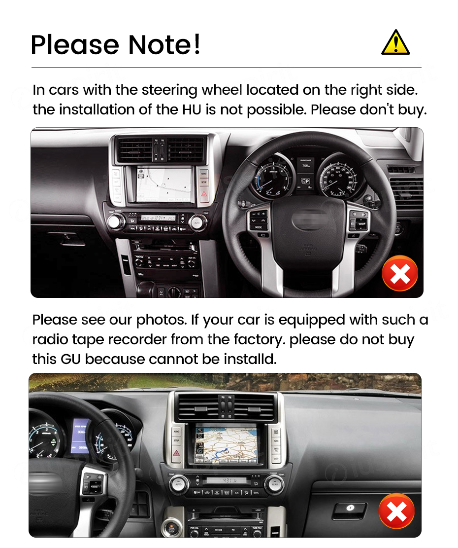 ANDROID car navigation system for Toyota Land Cruiser Prado 150 2009-2012 CarPlay Android Auto GPS USB WI-FI Bluetooth 4G LTE - Image 6