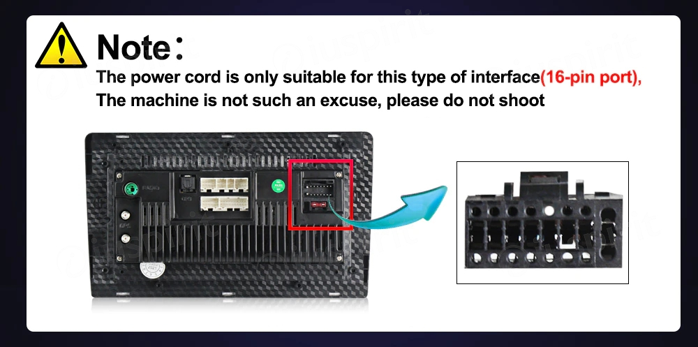 Connettore ISO universale a 16 PIN per autoradio Android iuspirit - immagine 5