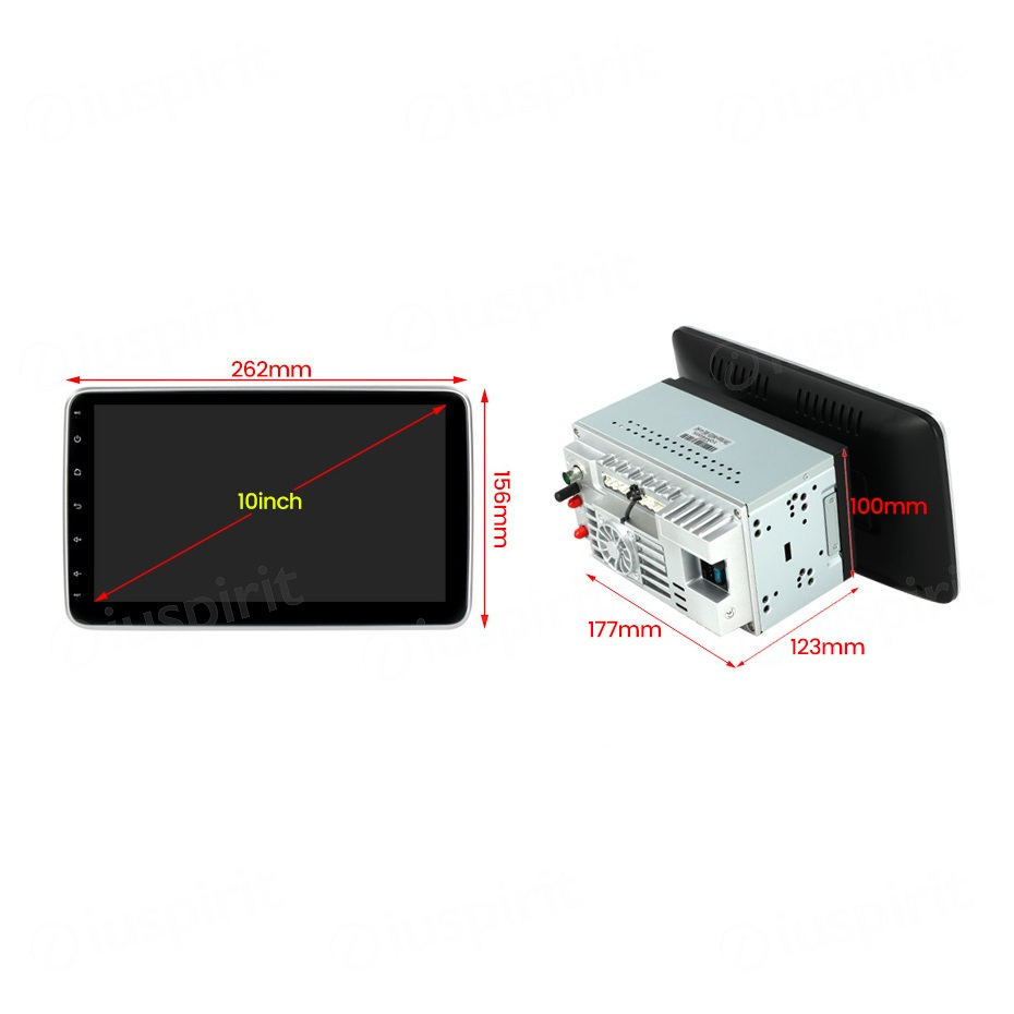 ANDROID autoradio 2 DIN navigatore universale 10 pollici CarPlay Android Auto GPS USB WI-FI Bluetooth 4G LTE - immagine 3