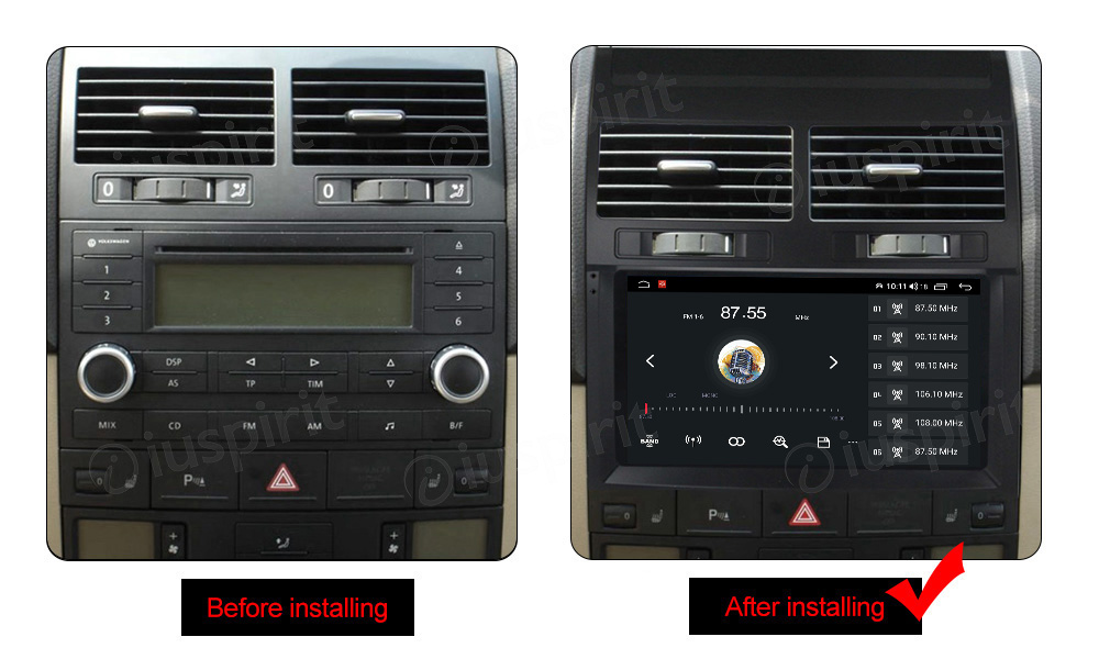 ANDROID autoradio navigatore per VW Touareg 2003-2012 CarPlay Android Auto GPS USB WI-FI Bluetooth 4G LTE - immagine 7