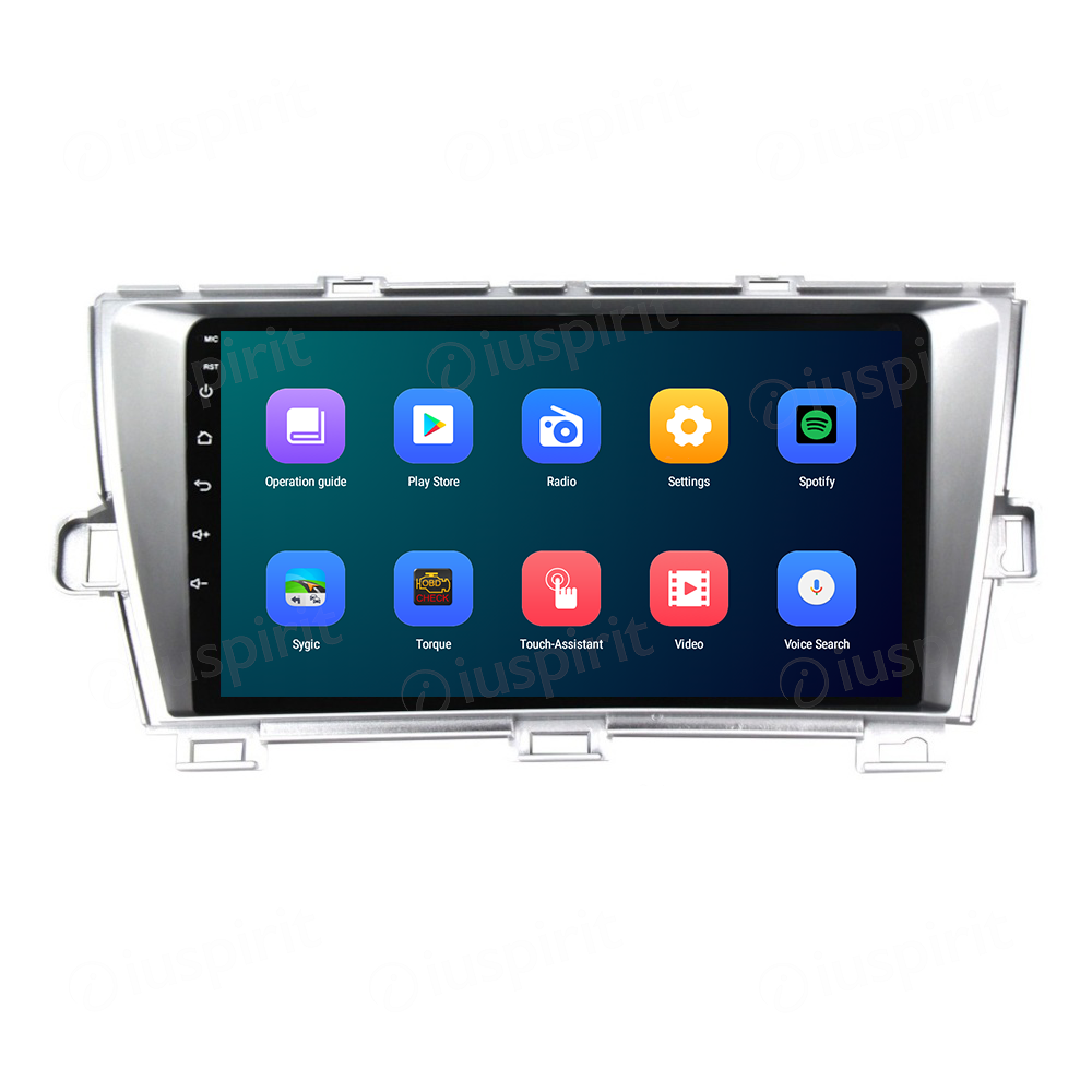 ANDROID autoradio navigatore per Toyota Prius 2009-2012 CarPlay Android Auto GPS USB WI-FI Bluetooth 4G LTE colore grigio - immagine 5