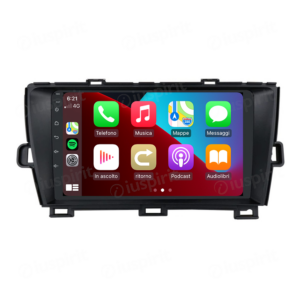 ANDROID autoradio navigatore per Toyota Prius 2009-2012 CarPlay Android Auto GPS USB WI-FI Bluetooth 4G LTE colore nero