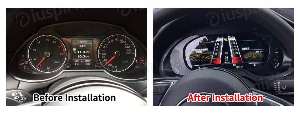 Tachimetro LCD conta KM digitale per Audi Q5 2009-2016 Dashboard digitale cluster - immagine 8