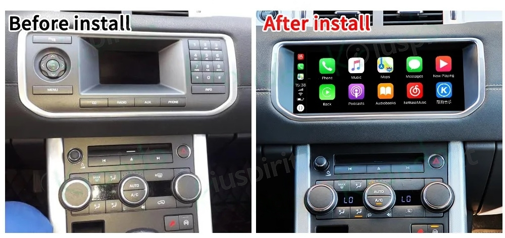 ANDROID autoradio navigatore per Land Rover Range Rover Evoque LRX L538 2012-2019 CarPlay Android Auto GPS USB WI-FI Bluetooth 4G LTE - immagine 9