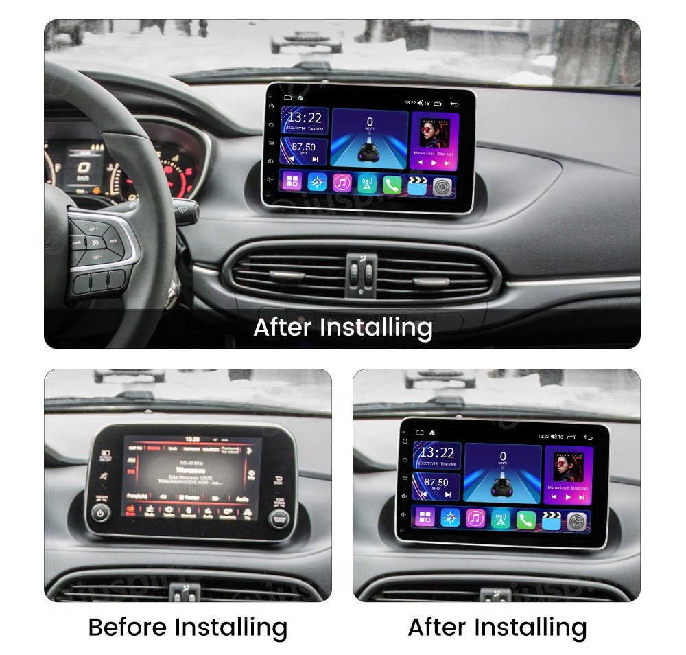ANDROID car radio navigator for Fiat Tipo 2019 2020 2021 CarPlay Android Auto GPS USB WI-FI Bluetooth 4G LTE - Image 8