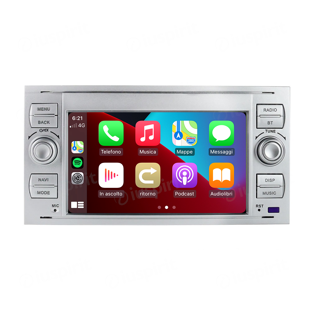 ANDROID autoradio navigatore per Ford Focus Mondeo S-Max C-Max Galaxy Transit Fiesta Fusion Kuga CarPlay Android Auto GPS USB WI-FI Bluetooth 4G LTE