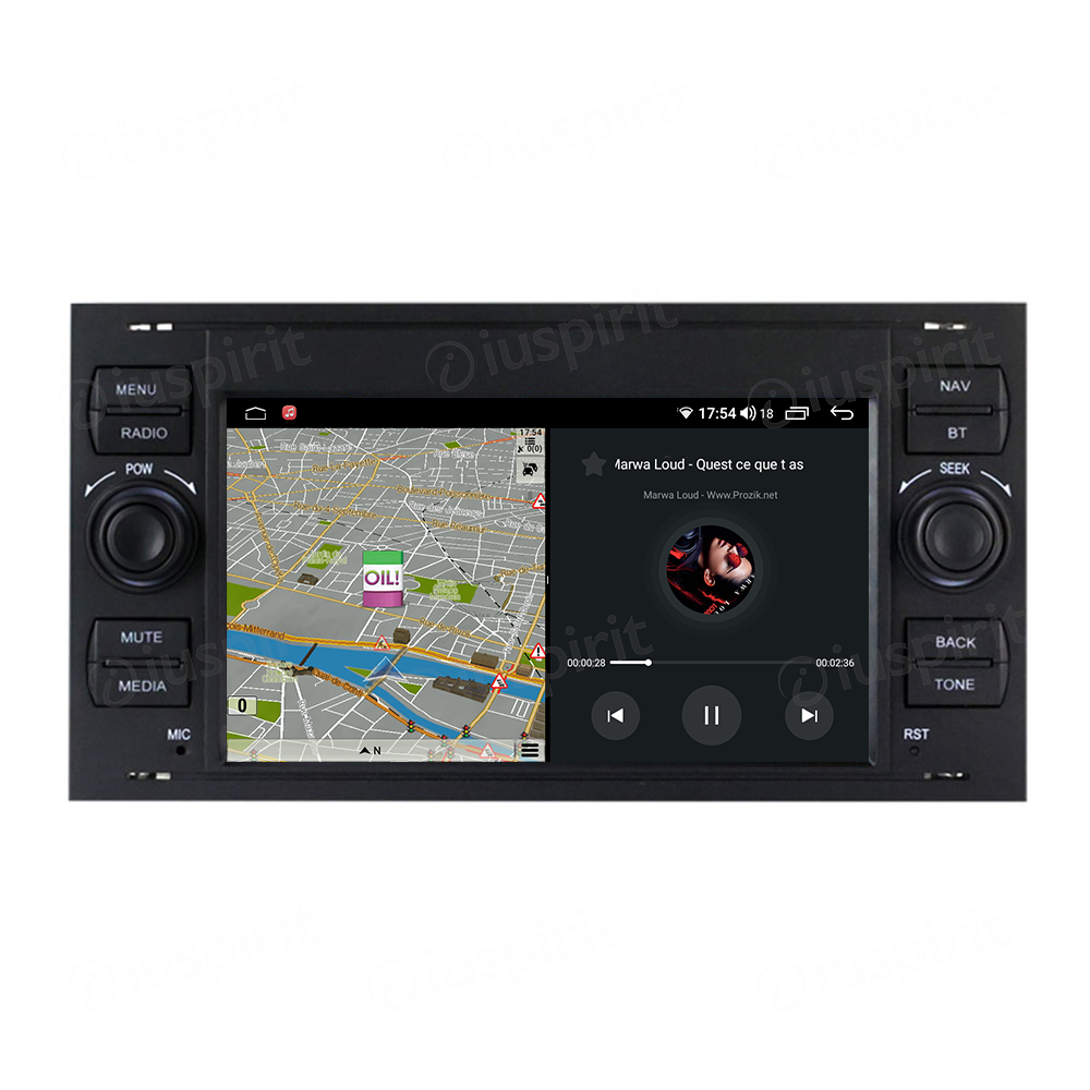 ANDROID autoradio navigatore per Ford Fiesta Transit Focus Mondeo S-Max C-Max Galaxy Fusion Kuga CarPlay Android Auto GPS USB WI-FI Bluetooth 4G LTE - immagine 4