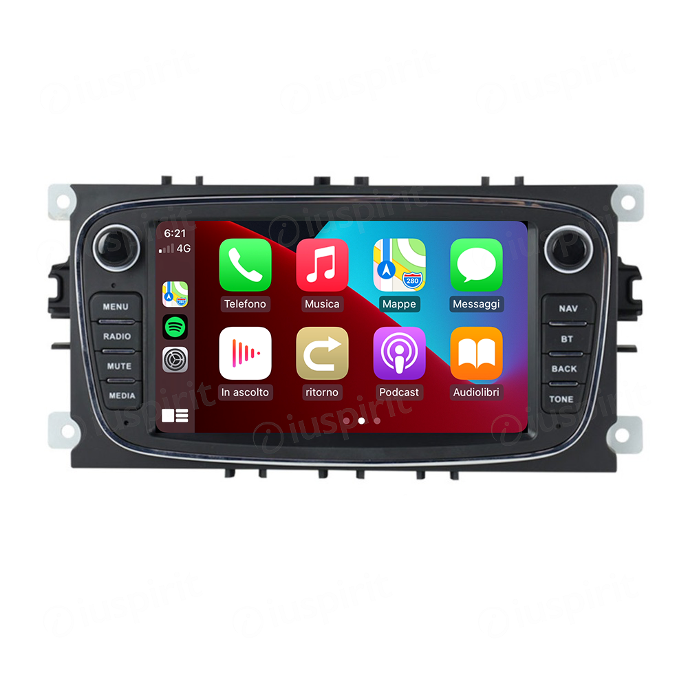 ANDROID autoradio navigatore per Ford Focus Ford Mondeo Ford S-Max Ford C-Max Ford Galaxy Android Auto GPS USB WI-FI Bluetooth 4G LTE