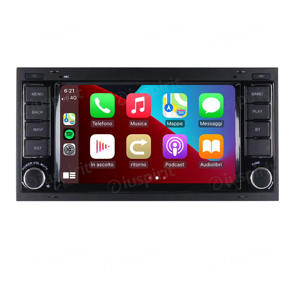 ANDROID autoradio navigatore per Volkswagen Touareg Trasporter T5 Multivan Android Auto GPS USB WI-FI Bluetooth 4G LTE