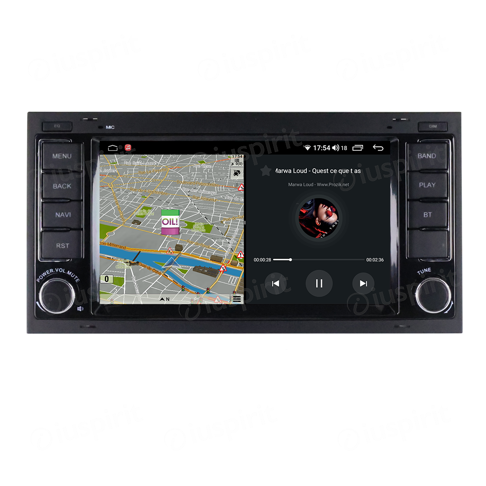 ANDROID autoradio navigatore per Volkswagen Touareg Trasporter T5 Multivan Android Auto GPS USB WI-FI Bluetooth 4G LTE - immagine 4