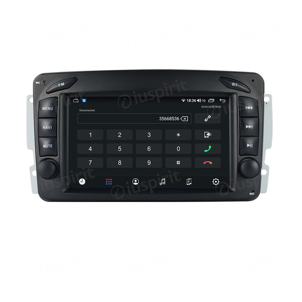 ANDROID autoradio navigatore per Mercedes classe C W203 classe CLK W209 classe A W168 classe G W463 classe E W210 Vito Viano Android Auto GPS USB WI-FI Bluetooth 4G LTE - immagine 2