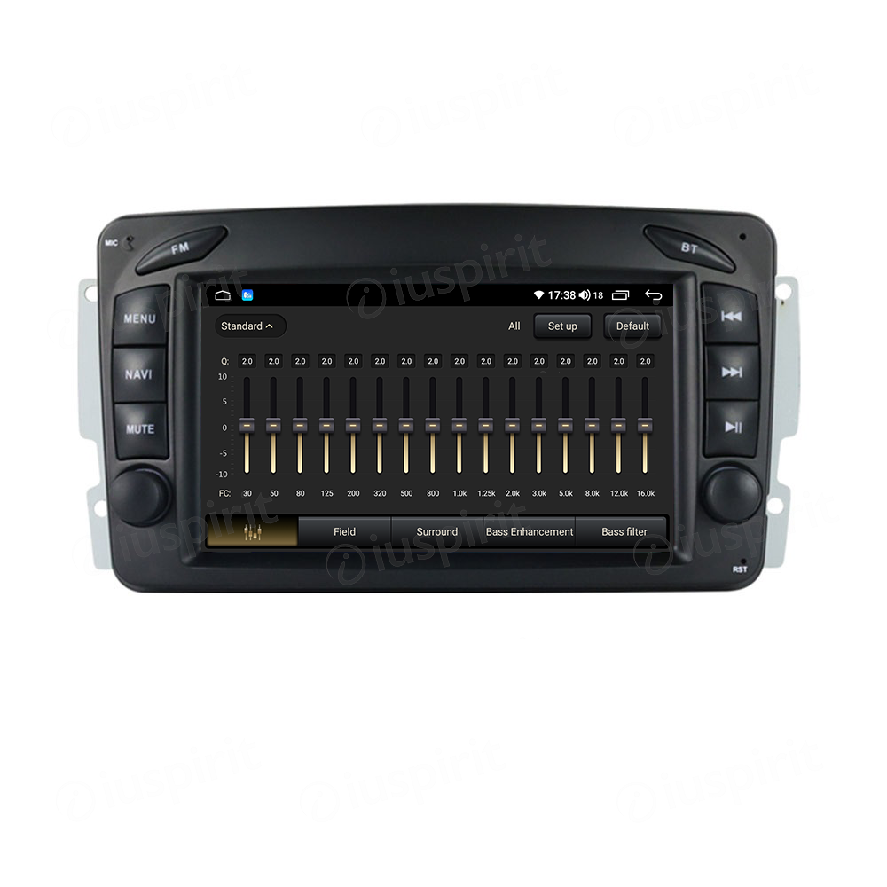 ANDROID autoradio navigatore per Mercedes classe C W203 classe CLK W209 classe A W168 classe G W463 classe E W210 Vito Viano Android Auto GPS USB WI-FI Bluetooth 4G LTE - immagine 3