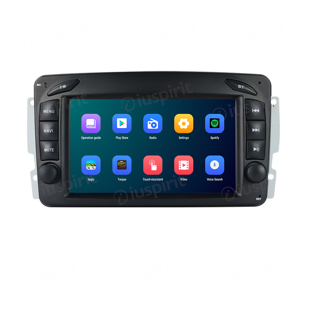 ANDROID autoradio navigatore per Mercedes classe C W203 classe CLK W209 classe A W168 classe G W463 classe E W210 Vito Viano Android Auto GPS USB WI-FI Bluetooth 4G LTE - immagine 5