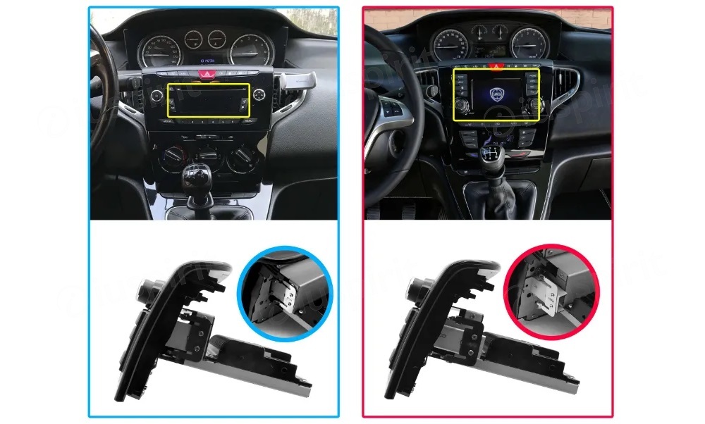 ANDROID autoradio navigatore per Lancia Ypsilon 2012-2020 CarPlay Android Auto GPS USB WI-FI Bluetooth 4G LTE - immagine 8