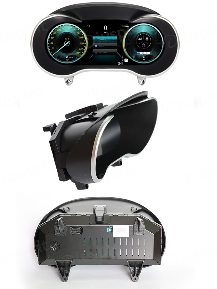 Tachimetro LCD conta KM digitale per Mercedes Benz classe C W205 classe GLC X205 2015-2018 NTG5.0 Dashboard digitale cluster - immagine 5