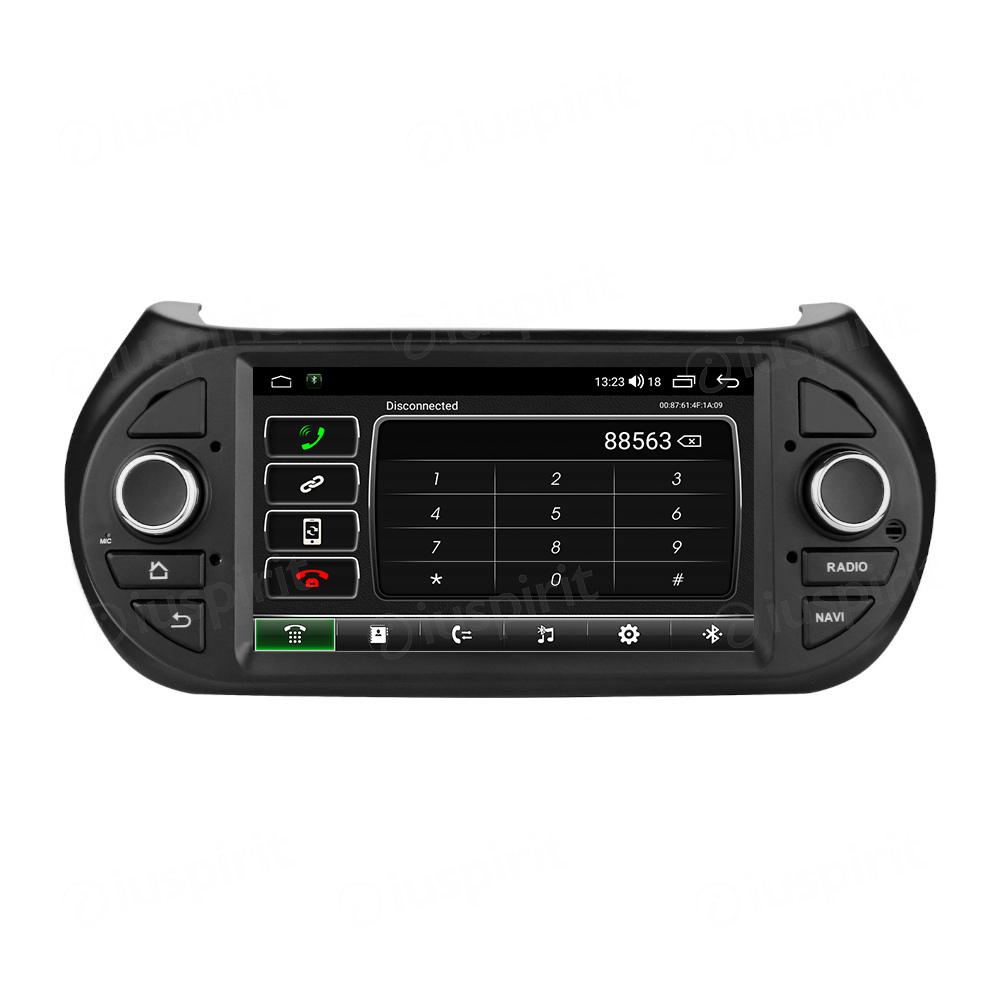 ANDROID autoradio navigatore per Fiat Fiorino Fiat Qubo Citroen Nemo Peugeot Bipper CarPlay Android Auto GPS USB WI-FI Bluetooth 4G LTE - immagine 2