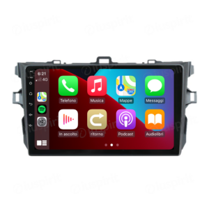 ANDROID autoradio navigatore per Toyota Corolla 2006-2012 CarPlay Android Auto GPS USB WI-FI Bluetooth 4G LTE