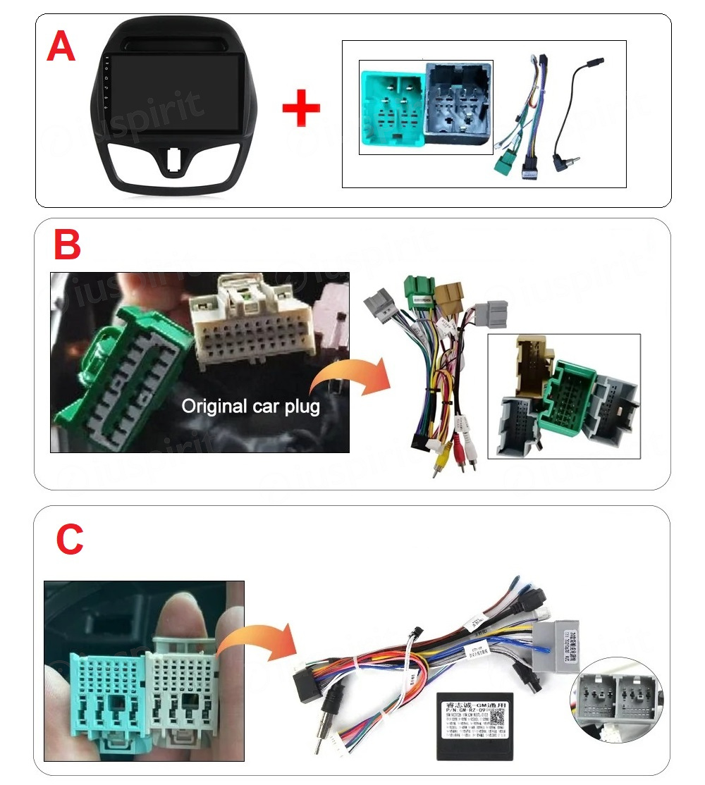 ANDROID autoradio navigatore per Chevrolet Spark 2015-2017 CarPlay Android Auto GPS USB WI-FI Bluetooth 4G LTE - immagine 8