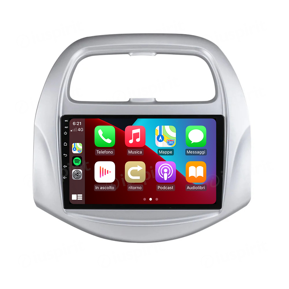 ANDROID autoradio navigatore per Chevrolet Spark 2018-2019 CarPlay Android Auto GPS USB WI-FI Bluetooth 4G LTE