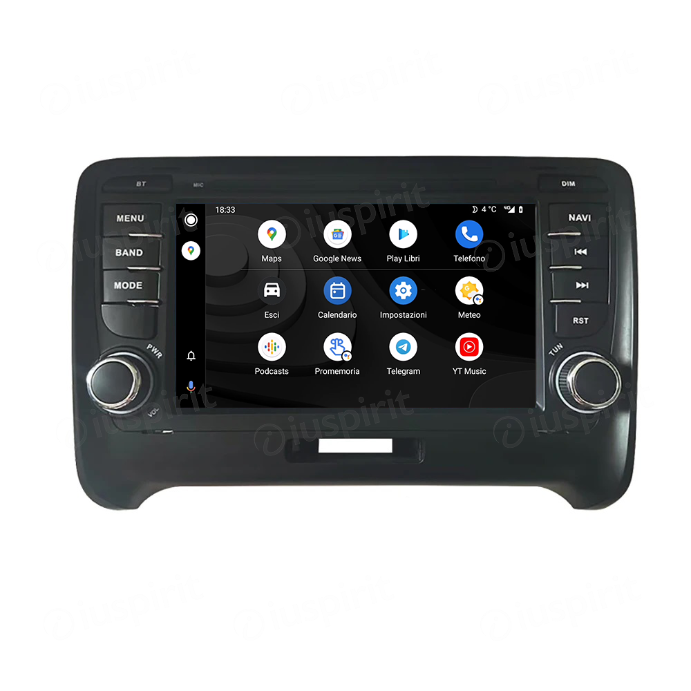 ANDROID autoradio navigatore per Audi TT 2006-2013 Android Auto GPS USB WI-FI Bluetooth 4G LTE - immagine 6