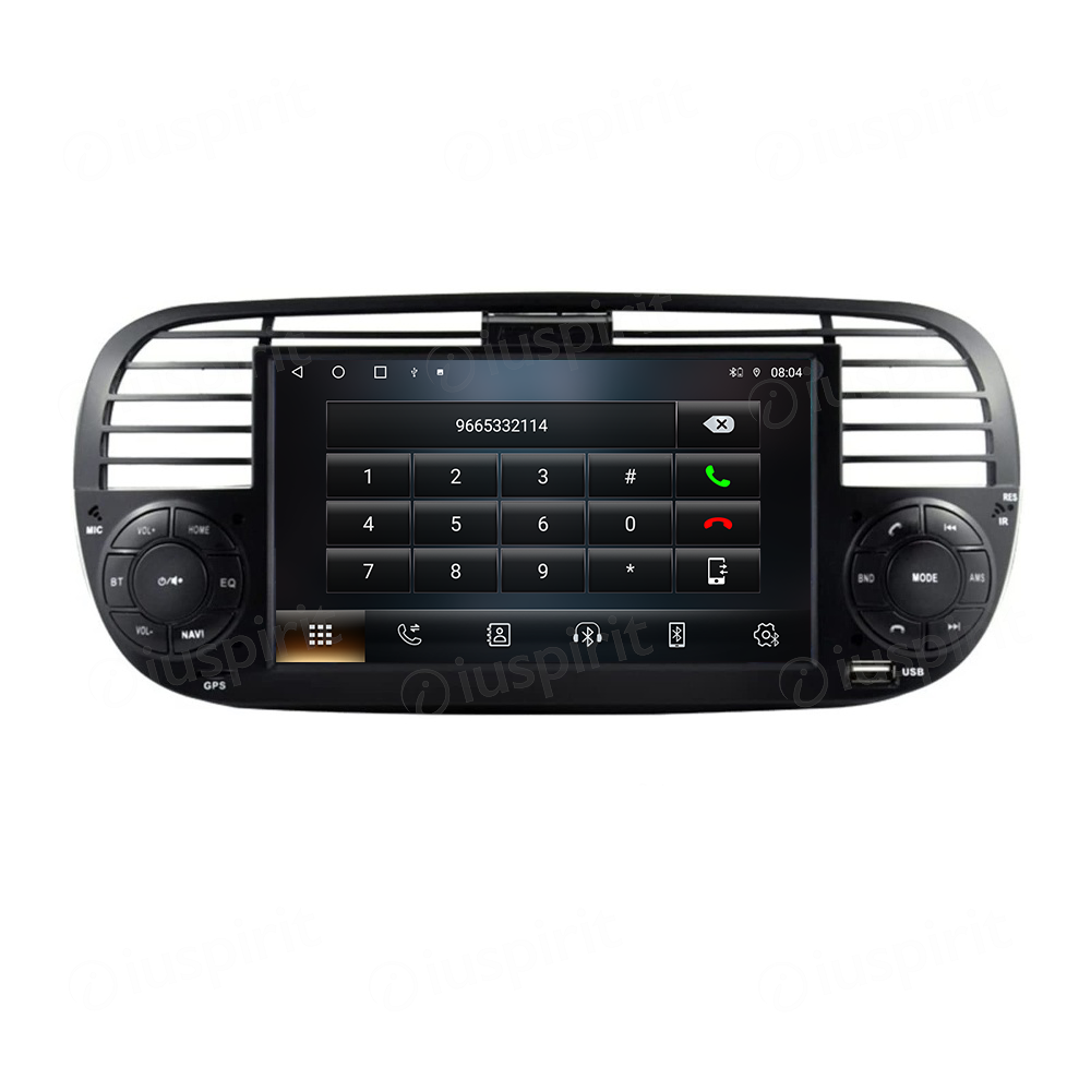 ANDROID autoradio navigatore per Fiat 500 Fiat Abarth 595 2007-2015 CarPlay Android Auto GPS USB WI-FI Bluetooth 4G LTE - immagine 2