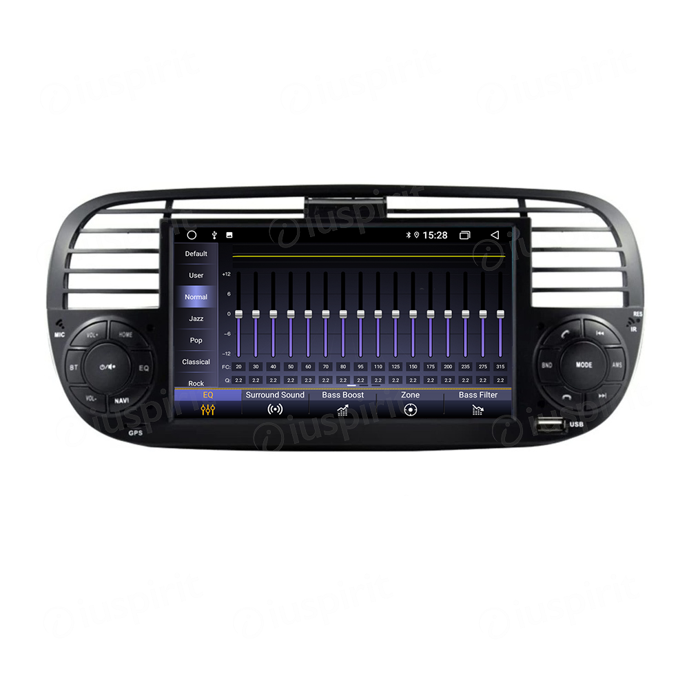 ANDROID autoradio navigatore per Fiat 500 Fiat Abarth 595 2007-2015 CarPlay Android Auto GPS USB WI-FI Bluetooth 4G LTE - immagine 3