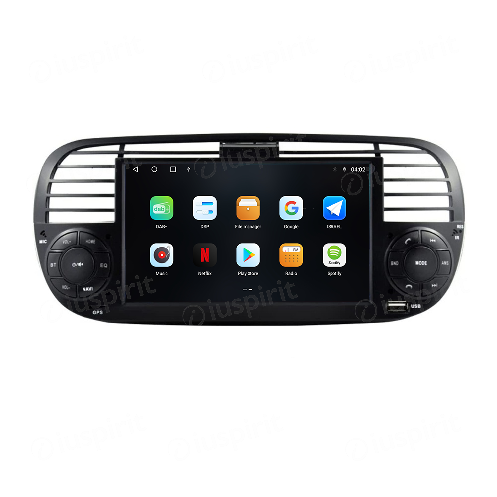 ANDROID autoradio navigatore per Fiat 500 Fiat Abarth 595 2007-2015 CarPlay Android Auto GPS USB WI-FI Bluetooth 4G LTE - immagine 4