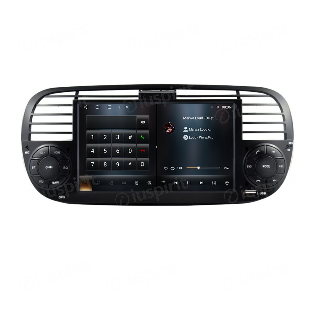 ANDROID autoradio navigatore per Fiat 500 Fiat Abarth 595 2007-2015 CarPlay Android Auto GPS USB WI-FI Bluetooth 4G LTE - immagine 5