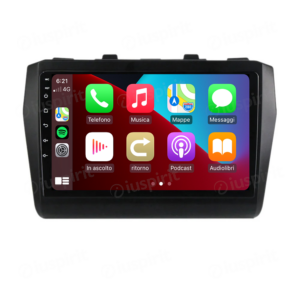 ANDROID autoradio navigatore per Suzuki Swift 5 2016-2020 CarPlay Android Auto GPS USB WI-FI Bluetooth 4G LTE