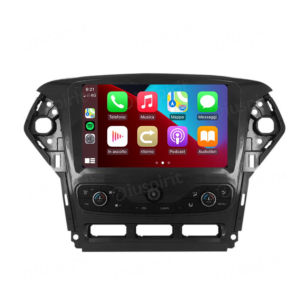 ANDROID autoradio navigatore per Ford Mondeo 2011-2014 CarPlay Android Auto GPS USB WI-FI Bluetooth 4G LTE