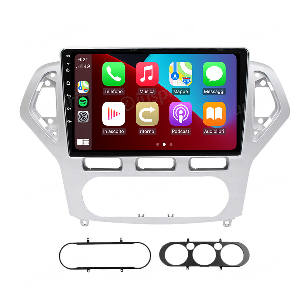 ANDROID autoradio navigatore per Ford Mondeo 2007-2010 CarPlay Android Auto GPS USB WI-FI Bluetooth 4G LTE