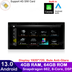 ANDROID navigatore per Audi A4 A4L B9 Audi A5 2017 2018 2019 2020 CarPlay Android Auto 10.25 pollici 4GB RAM 64GB ROM Octa-Core Bluetooth GPS WI-FI