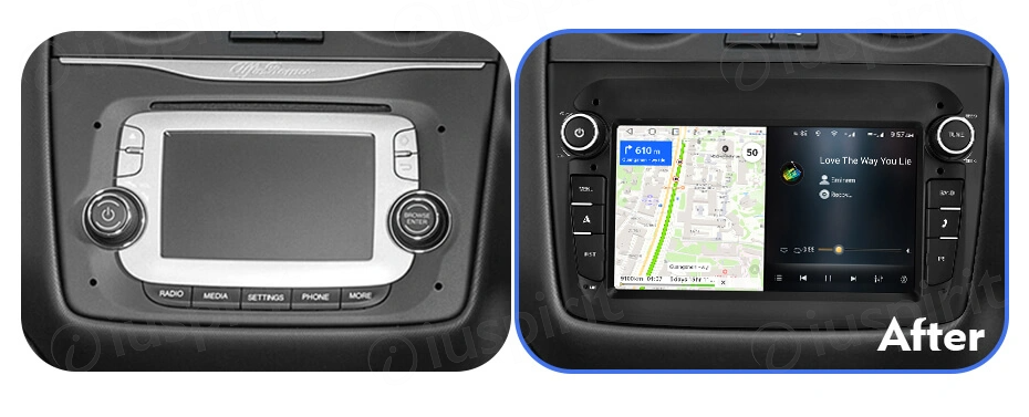 ANDROID autoradio navigatore per Alfa Romeo Mito CarPlay Android Auto GPS USB WI-FI Bluetooth 4G LTE - immagine 6