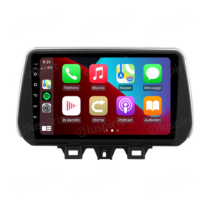 ANDROID autoradio navigatore per Hyundai Tucson 2019-2021 CarPlay Android Auto GPS USB WI-FI Bluetooth 4G LTE