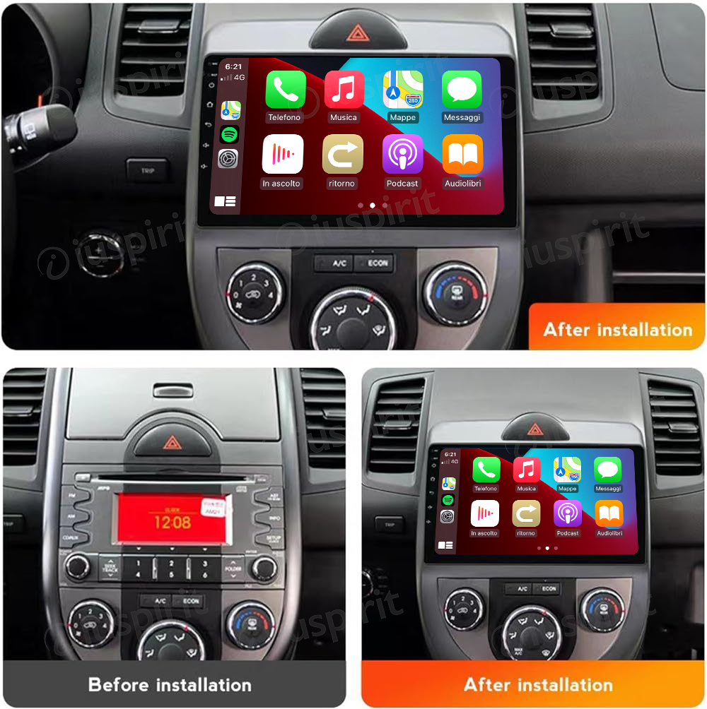ANDROID car navigation system for Kia Soul 2008-2013 CarPlay Android Car GPS USB WI-FI Bluetooth 4G LTE - Image 7