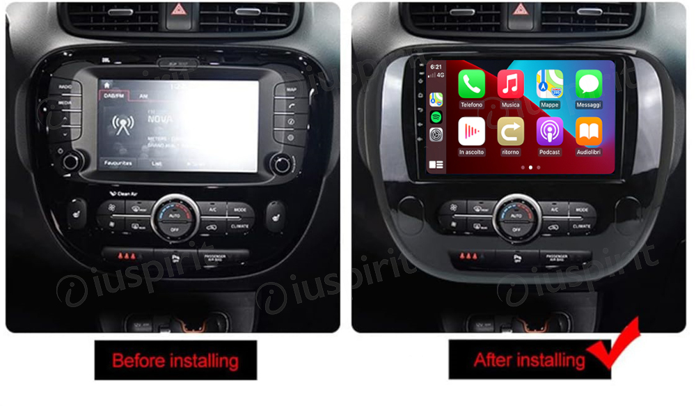 ANDROID car navigation system for Kia Soul 2014-2018 CarPlay Android Car GPS USB WI-FI Bluetooth 4G LTE - Image 9