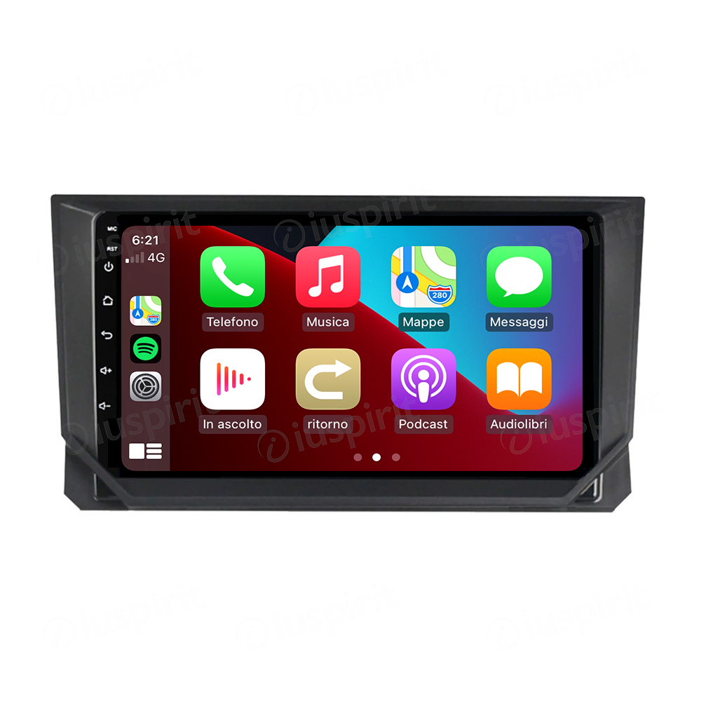 ANDROID autoradio navigatore per Seat Ibiza Seat Arona 2017-2021 CarPlay Android Auto GPS USB WI-FI Bluetooth 4G LTE