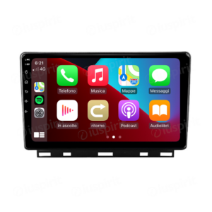 ANDROID autoradio navigatore per Renault Clio 5 2019-2021 CarPlay Android Auto GPS USB WI-FI Bluetooth 4G LTE