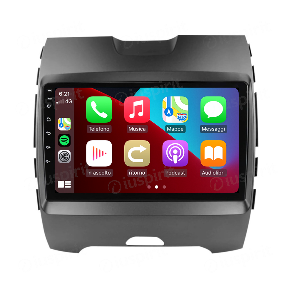 ANDROID autoradio navigatore per Ford Edge 2 2015-2018 CarPlay Android Auto GPS USB WI-FI Bluetooth 4G LTE