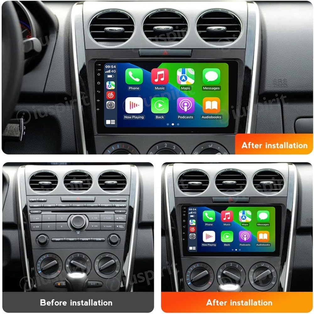 ANDROID autoradio navigatore per Mazda CX-7 CX7 2008-2015 CarPlay Android Auto GPS USB WI-FI Bluetooth 4G LTE - immagine 6