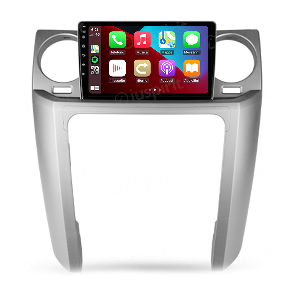 ANDROID autoradio navigatore per Land Rover Discovery 3 LR3 L319 CarPlay Android Auto GPS USB WI-FI Bluetooth 4G LTE color argento