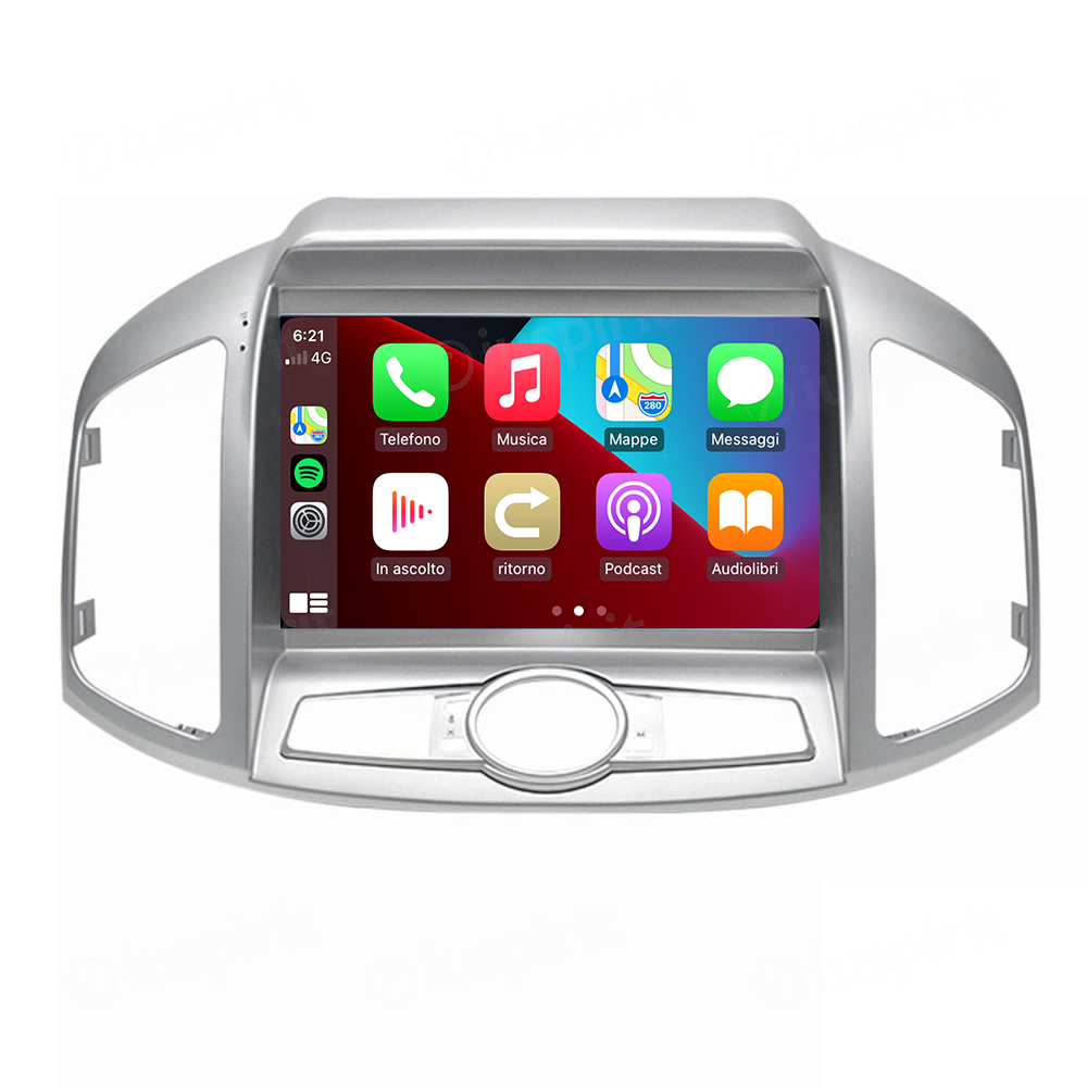 ANDROID autoradio navigatore per Chevrolet Captiva 2012-2017 CarPlay Android Auto GPS USB WI-FI Bluetooth 4G LTE