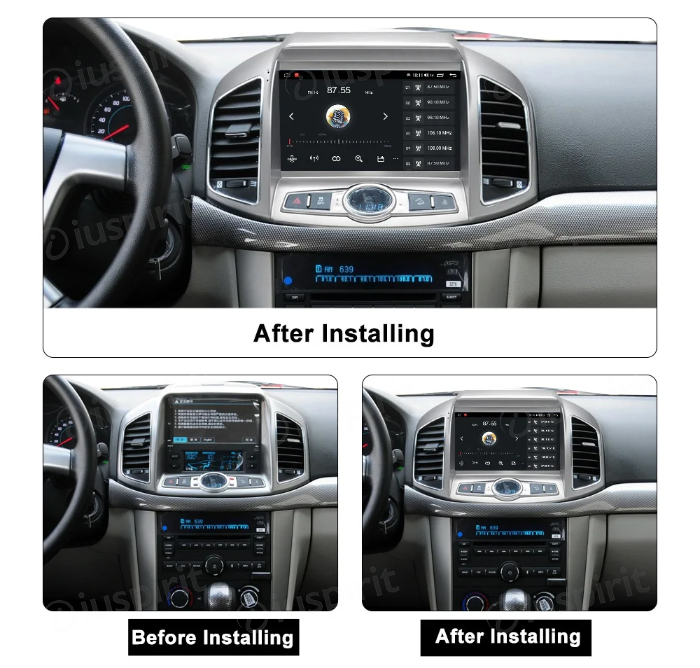 ANDROID autoradio navigatore per Chevrolet Captiva 2012-2017 CarPlay Android Auto GPS USB WI-FI Bluetooth 4G LTE - immagine 6