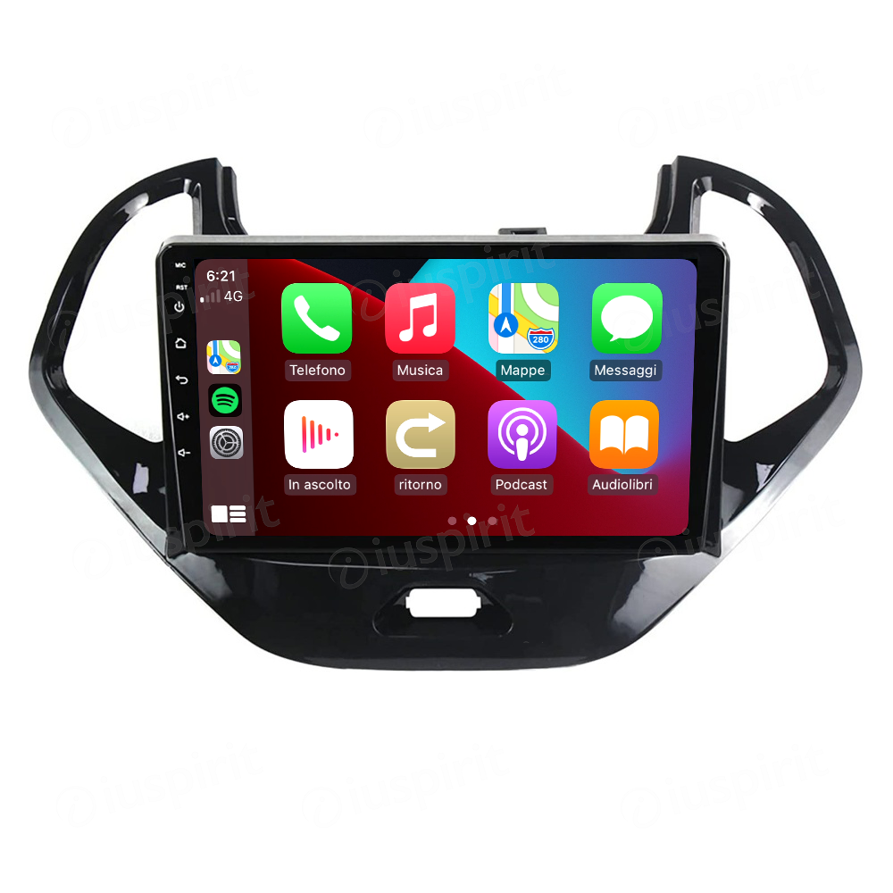 ANDROID autoradio navigatore per Ford KA 2015-2018 CarPlay Android Auto GPS USB WI-FI Bluetooth 4G LTE