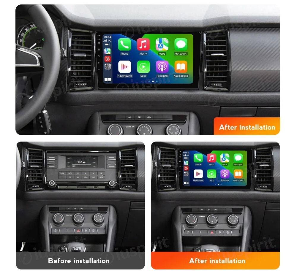 ANDROID autoradio navigatore per Skoda Kodiaq Skoda Karoq NU7 CarPlay Android Auto GPS USB WI-FI Bluetooth 4G LTE - immagine 6