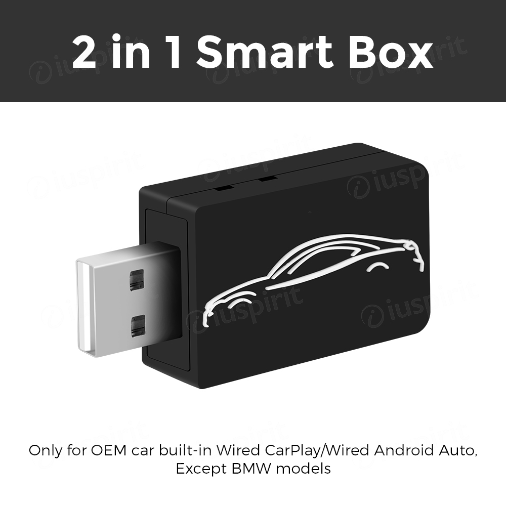 Adattatore Android Auto CarPlay Ai BOX Wireless Bluetooth Wireless CarPlay BOX - immagine 2