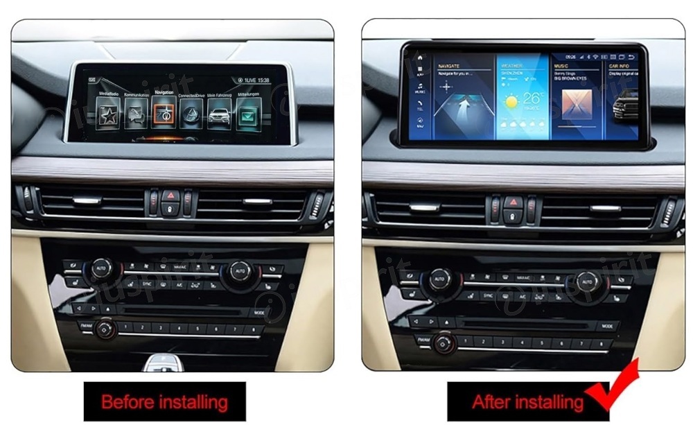 ANDROID navigatore per BMW X5 F15 X5 M F85 BMW X6 F16 X6 M F86 2017 2018 Sistema EVO CarPlay Android Auto WI-FI GPS 4G LTE Bluetooth 4GB RAM 64GB ROM - immagine 7